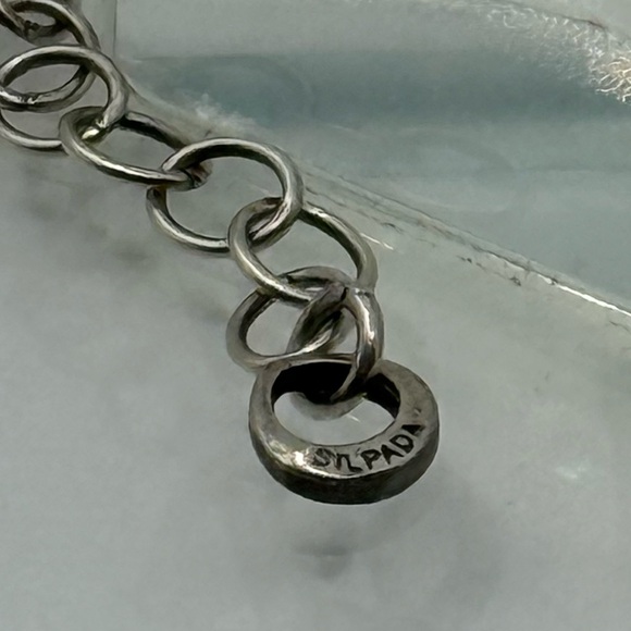 SILPADA STERLING & BRASS, TURQUOISE HOWLITE HALO PENDANT LEATHER NECKLACE - Picture 4 of 11